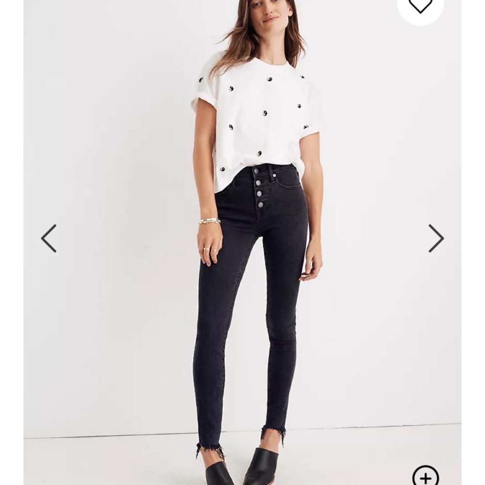 Madewell 9" High Rise Button Front Jeans Berkeley